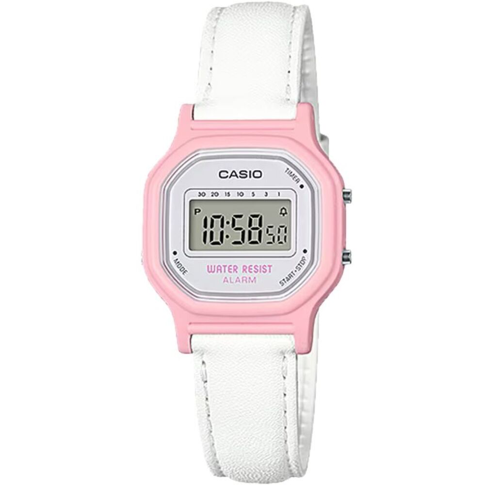 Casio Women's Classic Digital Watch with Pink Leather Band - LA-11WL-4A